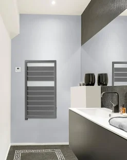 Acova Sèche-serviettes électrique à inertie fluide Astrakan grey aluminium 500W* Sèche-Serviettes Électrique