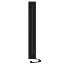 Laris Sèche-serviettes électrique BOSTON 150x1200 avec minuterie ECO, 120W, Noir