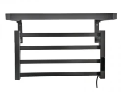 Pureline Sèche-serviettes électrique avec étagère gris anthracite 55W