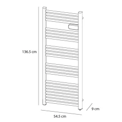 Carrera Sèche-serviettes électrique à inertie sèche Alani blanc 750W