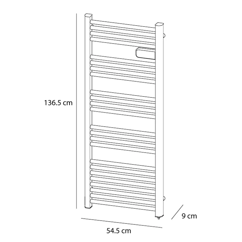 Carrera Sèche-serviettes électrique à inertie sèche Alani blanc 750W