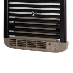 Deltacalor Sèche-serviettes électrique à inertie fluide Stendino 500W + soufflerie 1000W noir* Sèche-Serviettes Soufflant
