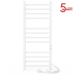 Laris Sèche-serviettes électrique ALFA 350x900 avec minuterie ECO, 160W, Blanc