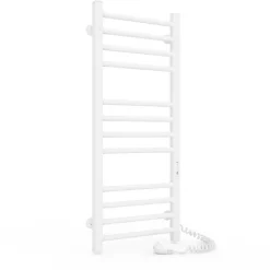 Laris Sèche-serviettes électrique ALFA 350x900 avec minuterie ECO, 160W, Blanc