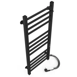 Laris Sèche-serviettes électrique ALFA 500x1200 avec minuterie ECO, 225W, Noir* Sèche-Serviettes Électrique