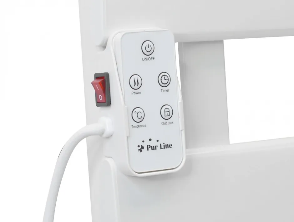 Pureline Sèche-serviettes mural aluminium display LED et WiFi 500W