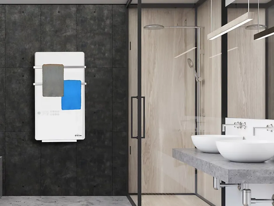 Pureline Sèche-serviettes numérique contrôle WIFI 2000W