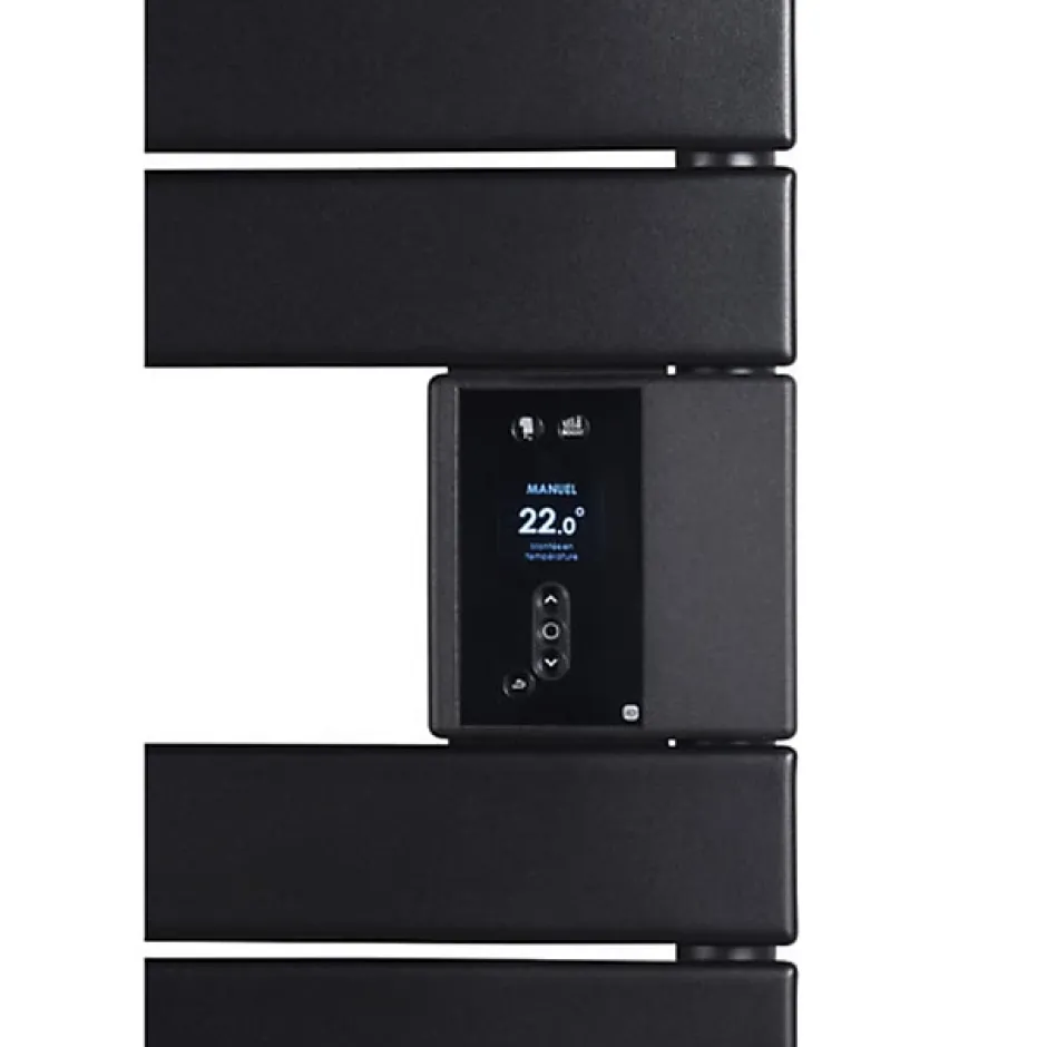 Thermor Sèche-serviettes Riviera 2 avec soufflerie 2000W noir carbone - - 498629