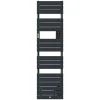 Thermor Sèche-serviettes Riviera 2 étroit avec soufflerie 1500W gris ardoise - - 498256