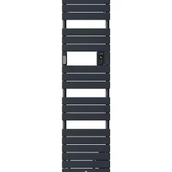 Thermor Sèche-serviettes Riviera 2 étroit avec soufflerie 1500W gris ardoise - - 498256