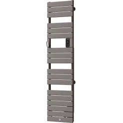 Thermor Sèche-serviettes Riviera 2 étroit avec soufflerie 1500W gris roche - - 498257* Sèche-Serviettes Soufflant