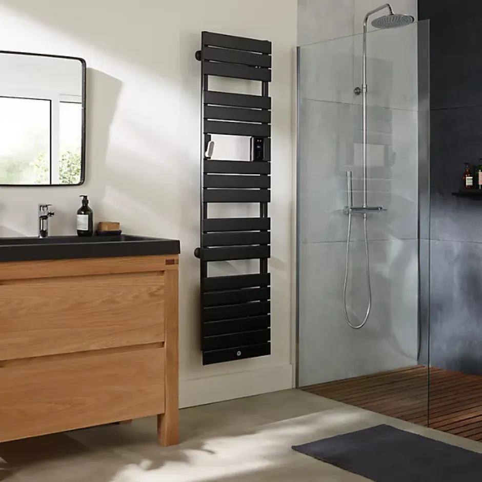 Thermor Sèche-serviettes Riviera 2 étroit 500W gris menhir - - 497555
