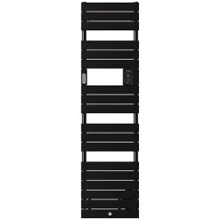 Thermor Sèche-serviettes Riviera 2 étroit avec soufflerie 1500W noir carbone - - 498258* Sèche-Serviettes Soufflant