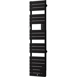 Thermor Sèche-serviettes Riviera 2 étroit avec soufflerie 1500W noir carbone - - 498258* Sèche-Serviettes Soufflant