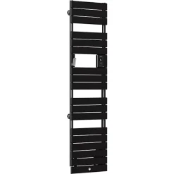 Thermor Sèche-serviettes Riviera 2 étroit avec soufflerie 1500W noir carbone - - 498258* Sèche-Serviettes Soufflant
