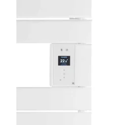 Thermor Sèche-serviettes Riviera 2 étroit avec soufflerie 1750W blanc brillant - - 498225