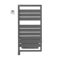 Acova Sèche-serviettes soufflant électrique Astrakan +Air 500 + soufflerie 1000W grey aluminium* Sèche-Serviettes Soufflant