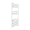 Kiamami Valentina Sèche-Serviettes 50X120cm En Acier Blanc Avec 23 Tubes Horizontaux
