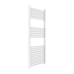 Kiamami Valentina Sèche-Serviettes 50X120cm En Acier Blanc Avec 23 Tubes Horizontaux