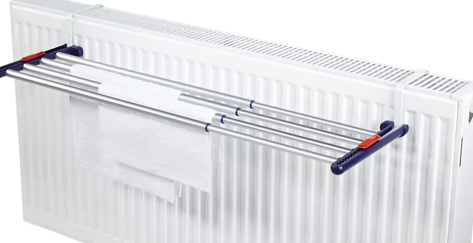 Leifheit Séchoir à linge à suspendre 4,2 m, étendoir alu avec barres extensibles, Quartett 42 Extensible Aluminium