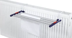 Leifheit Séchoir à linge à suspendre 4,2 m, étendoir alu avec barres extensibles, Quartett 42 Extensible Aluminium