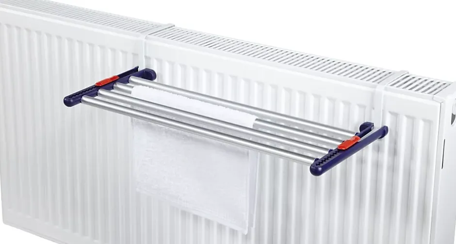Leifheit Séchoir à linge à suspendre 4,2 m, étendoir alu avec barres extensibles, Quartett 42 Extensible Aluminium