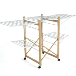 Kitchen Move Séchoir à linge avec roulettes USHUAIA blanc 28M* Etendoir À Linge