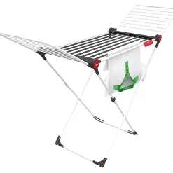 Vileda Séchoir à Linge Etendage pliable Tubes Anti-plis 19 m avec ailes* Etendoir À Linge