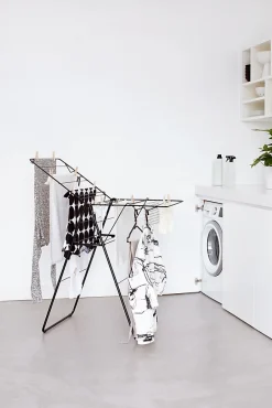 Brabantia Séchoir à linge Hangon noir mat 15 m