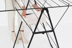 Brabantia Séchoir à linge Hangon noir mat 15 m