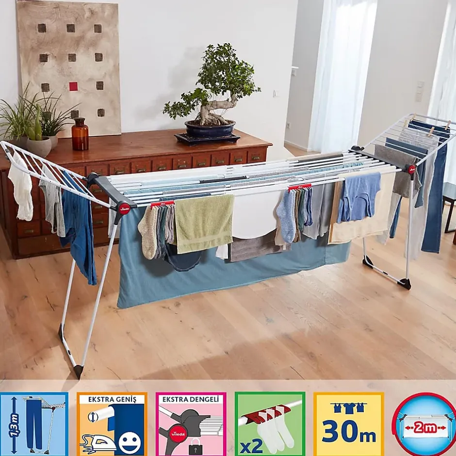 Vileda Séchoir à linge 30m 168894* Etendoir À Linge