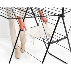 Brabantia Séchoir à linge pliant noir 20 m d'étendage, Hangon