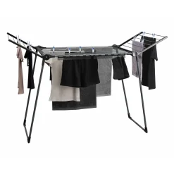 Leifheit Séchoir à linge sur pied 18 m d'étendage, Pegasus 180 noir* Etendoir À Linge