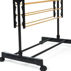 IDMarket Séchoir à linge vertical pliable 3 niveaux MAXIMA capacité 20M noir et effet bois* Etendoir À Linge