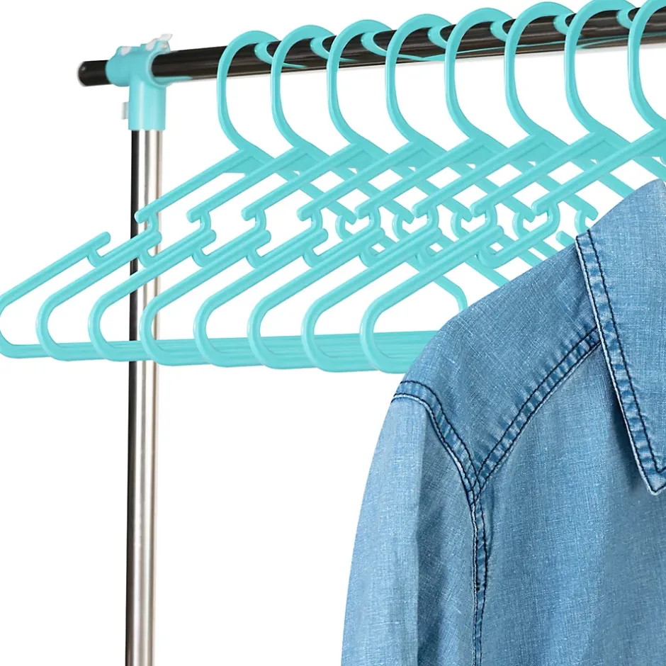 IDMarket Séchoir à linge vertical pliable 3 niveaux OPTIMUM capacité 30M avec tringle télescopique cintres et pinces blanc et bleu* Etendoir À Linge