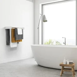 Foxydry Séchoir alu mural blanc pliable 101x50x13cm Hide 100* Etendoir À Linge