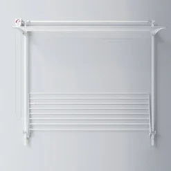 Foxydry Séchoir mural 2 grilles blanc 152x52x137 cm alu Wall Plus 150