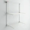Foxydry Séchoir mural 2 grilles blanc 128x52x137 cm alu Wall Plus 120