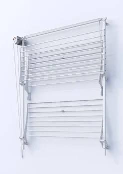 Foxydry Séchoir mural 3 grilles pliables 152x52x137 cm alu Tower 150* Etendoir À Linge