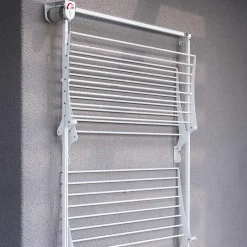 Foxydry Séchoir mural 3 grilles pliables blanc 128x52x137 cm alu Tower 120