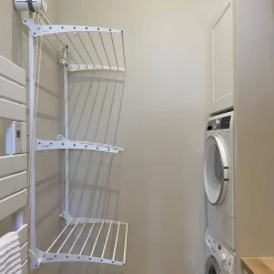 Foxydry Séchoir mural 3 grilles pliables blanc 152x52x137 cm alu Tower 150