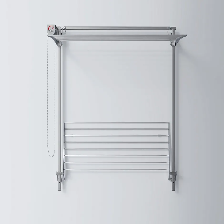 Foxydry Séchoir mural 2 grilles réglables 108x52x137 cm alu Wall Plus 100