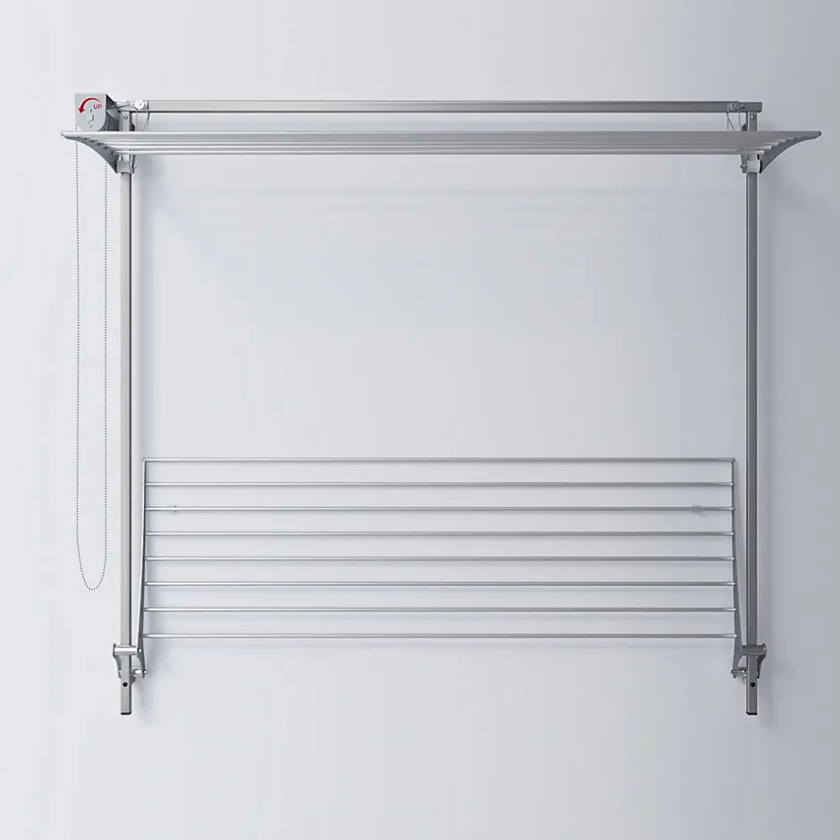 Foxydry Séchoir mural 2 grilles réglables 152x52x137 cm alu Wall Plus 150* Etendoir À Linge