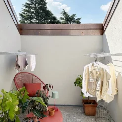 Foxydry Séchoir mural alu blanc clic 82x50x10cm Fold 80