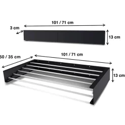 Foxydry Séchoir mural alu pliable 101x50x13cm anthracite Hide 100* Etendoir À Linge