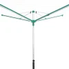 Leifheit Séchoir parapluie extérieur avec housse et douille de fixation, 60 m d'étendage, vert et gris, Linomatic Deluxe Cover 600* Etendoir À Linge