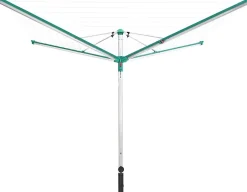 Leifheit Séchoir parapluie extérieur avec housse et douille de fixation, 60 m d'étendage, vert et gris, Linomatic Deluxe Cover 600* Etendoir À Linge