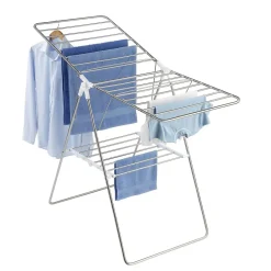 Wenko Séchoir étendoir en acier ajustable Flex - 15 m d'étandage