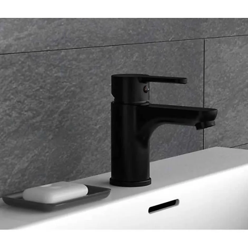 Schütte SCHÜTTE Mitigeur de lavabo DENVER Noir mat* Robinet De Douche