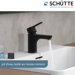 Schütte SCHÜTTE Mitigeur de lavabo DENVER Noir mat* Robinet De Douche